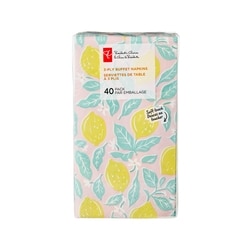 le Choix du Président Lot de 40 serviettes de table à 3 plis – citrons 40 ea, 0,13 $/1ch