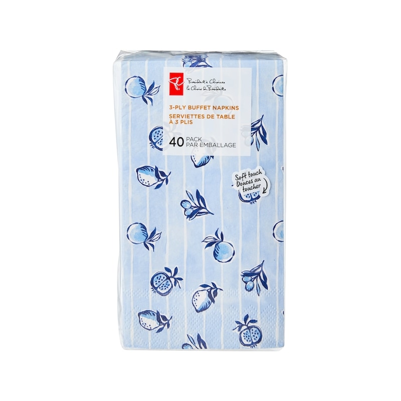 3 Ply Buffet Napkins 40 Pack - Fruits