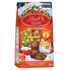 Lindt TEDDY Flat Back Crispy Milk Chocolate Bag 120 g, $8.33/100g