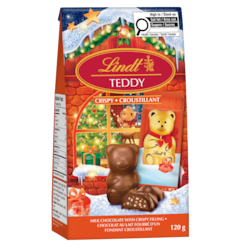 Lindt Sachet de chocolats TEDDY Flat Back croustillants au chocolat au lait 120 g, 8,33 $/100g