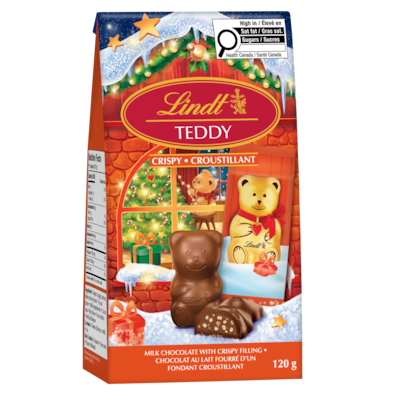 Lindt Sachet de chocolats TEDDY Flat Back croustillants au chocolat au lait 120 g, 9,16 $/100g