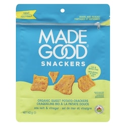 Made Good Organic Sweet Potato Crackers Sea Salt & Vinegar 142 g, $4.92/100g