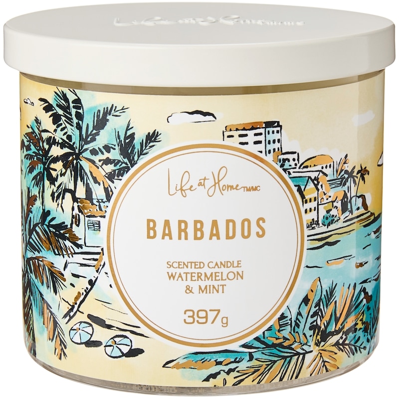 Barbados Scented 3-Wick Candle