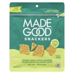 Made Good Craquelins bio à la patate douce chili et lime 142 g, 4,92 $/100g