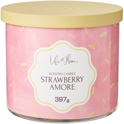 Life at Home Strawberry Amore Scented 3-Wick Candle 1 ea, $16.00/1ea