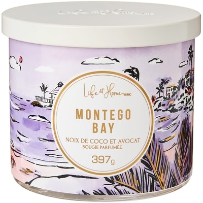 Life at Home Bougie parfumée à 3 mèches Montego Bay 1 ea, 16,00 $/1ch