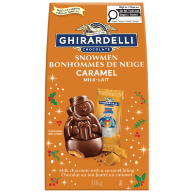 Lindt Milk Chocolate Caramel Snowman Bag 116 g, $9.47/100g