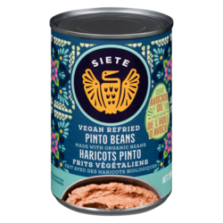 Siete Vegan Refried Pinto Beans 454 g, $1.10/100g