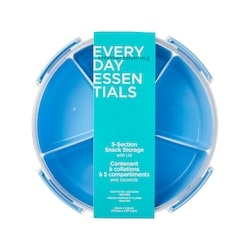 Everyday Essentials 5-Section Snack Storage with Lid 1 ea, $4.79/1ea