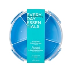Everyday Essentials Contenant à collations à 5 compartiments avec couvercle 1 ea, 4,79 $/1ch