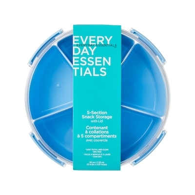 Everyday Essentials Contenant à collations à 5 compartiments avec couvercle 1 ea, 4,79 $/1ch