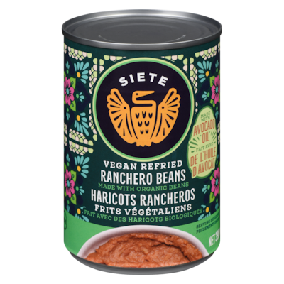 Siete Vegan Refried Ranchero Beans 454 g, $1.10/100g