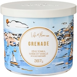 Life at Home Bougie parfumée à 3 mèches Grenade 1 ea, 16,00 $/1ch