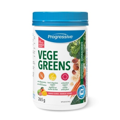 Progressive VegeGreens Superfoods Mango Guava 265 g, $21.13/100g