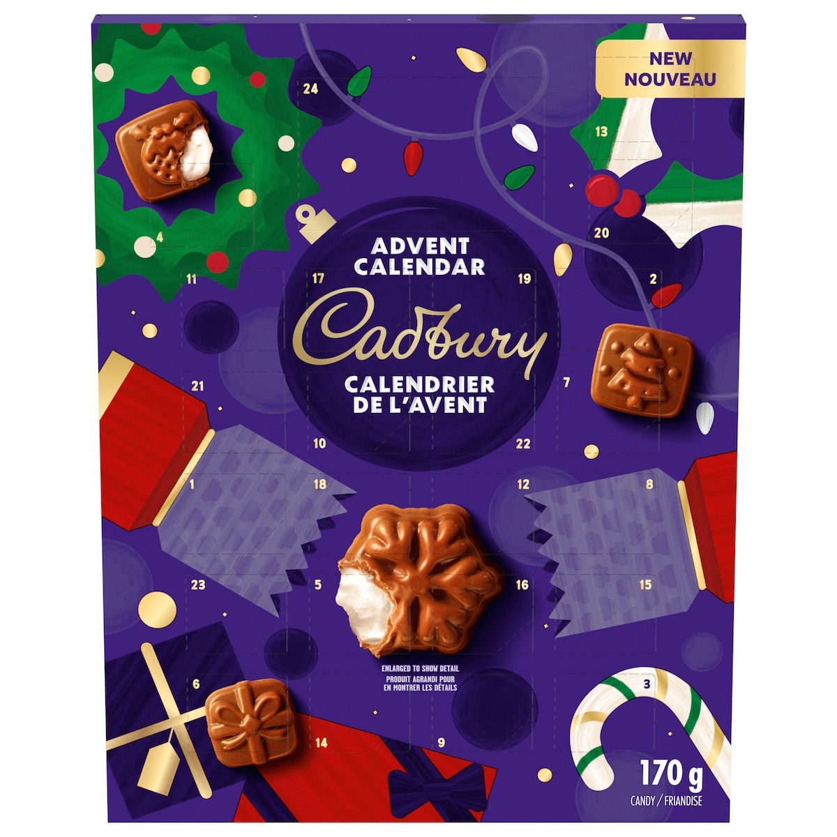Cadbury Dairy Milk Advent Calendar, Chocolate, Chocolate Candy, Advent Calendar 170 g, $8.82/100g