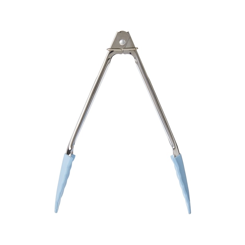 Mini Silicone Tongs - Blue