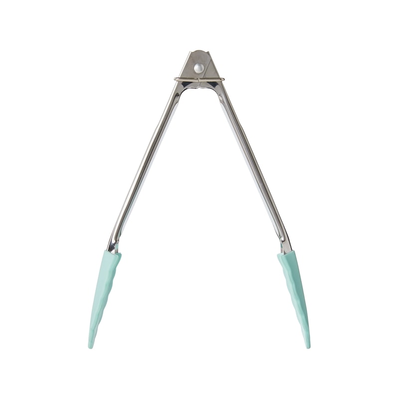 Mini Silicone Tongs - Green