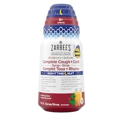 ZARBEE'S Sirop Complet Toux + Rhume pour enfants pour la nuit 118 ml, 9,31 $/100ml
