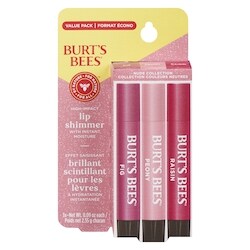 Burt’s Bees Brillant scintillant pour les lèvres formule teintée d’origine naturelle à 100 % Emballage trio − Collection 2.55 g, 627,45 $/100g