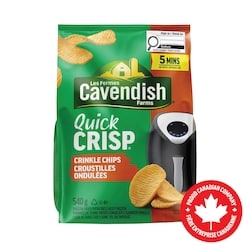 Frozen Fried Potatoes Crinkle Chips