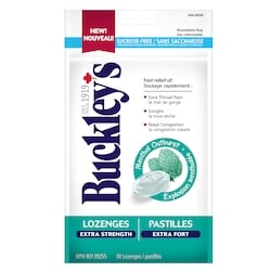 Buckley’s Pastilles Extra Fort, Explosion Mentholée 30 ea, 0,24 $/1ch