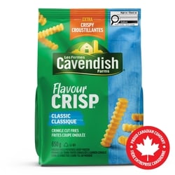 Les Fermes Cavendish Frites coupe ondulée Classique 650 g, 0,46 $/100g