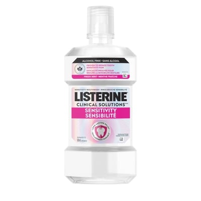 Listerine Clinical Solutions Sensitivity Relief Mouthwash 500 ml, $2.60/100ml