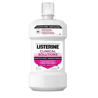 Listerine Rince-bouche Sensibilité réduite de Clinical Solutions 500 ml, 3,10 $/100ml