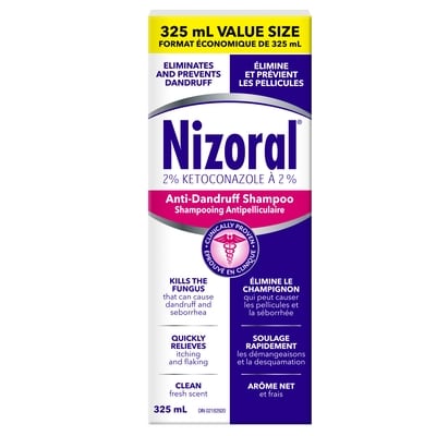 Nizoral Anti-Dandruff Shampoo 2% Ketoconazole Value Size 325 ml, $12.30/100ml