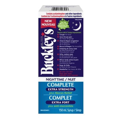 Buckley's Nighttime Complete Extra Strength Plus Mucus Relief 150 ml, $11.33/100ml