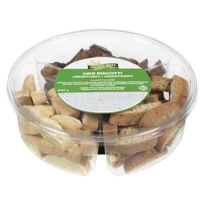 Mom's Best Mini Biscotti Assortment 600 g, $2.50/100g