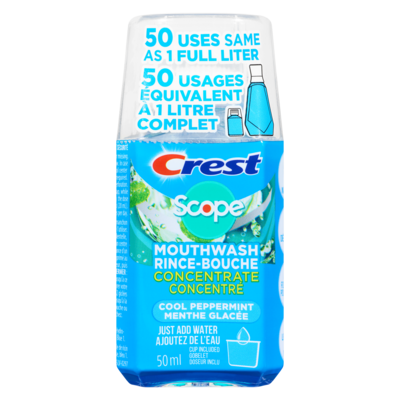 Crest Scope Rince-bouche concentré, menthe glacée 50 ml, 21,98 $/100ml