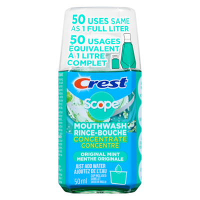 Crest Rince-bouche concentré menthe originale 50 ml, 21,98 $/100ml