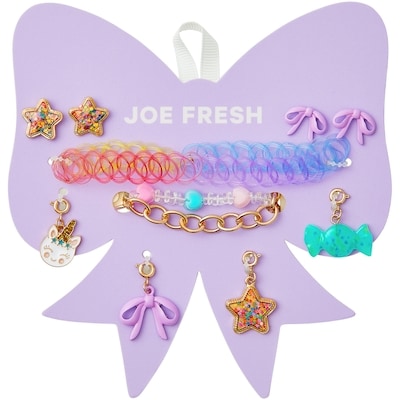 Joe Fresh Kids 9 piece Jewellery Set Multi 1 ea, $15.00/1ea