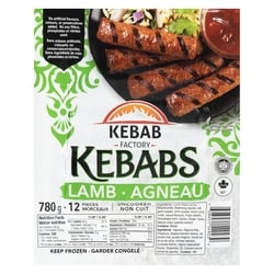 Kebab Factory Kebabs Lamb 780 g, $2.26/100g