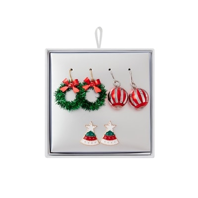 null Ornament Trio Xmas Wreath Tree Multi 1 ea, $7.00/1ea