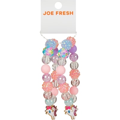 Joe Fresh Kids 2 piece Charm Bracelet Multi 1 ea, $12.00/1ea