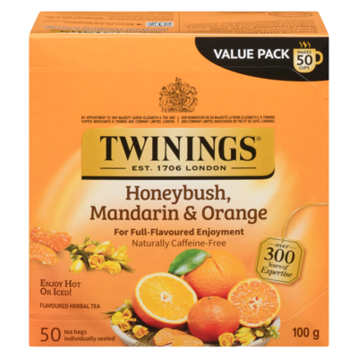 Twinings Herbal Tea, Honeybush, Mandarin & Orange Value Pack 50 ea, $0.26/1ea