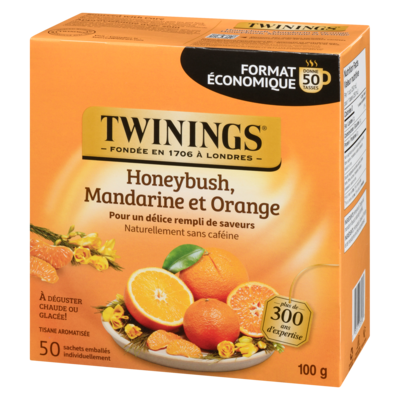 Tisane honeybush, mandarine et orange format économique