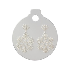 null Ear Drop Xmas Snowflake Crystal 1 ea, $9.00/1ea