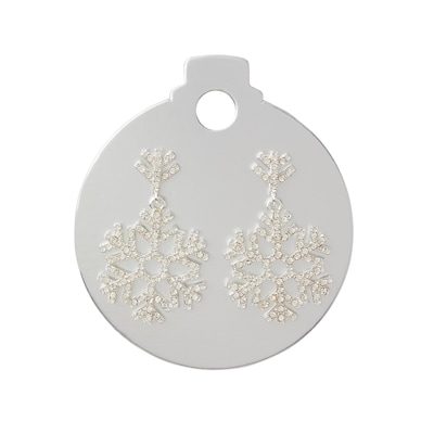 null Ear Drop Xmas Snowflake Crystal 1 ea, $9.00/1ea