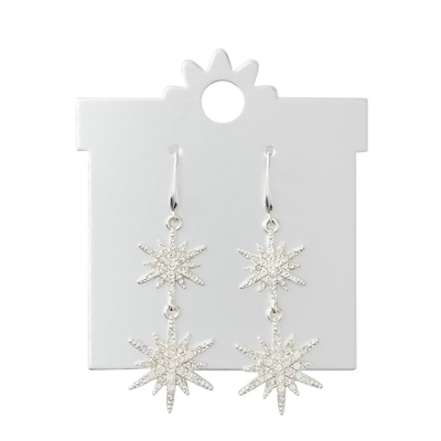 null Ear Drop Xmas Fishook Double Star Crystal 1 ea, $9.00/1ea