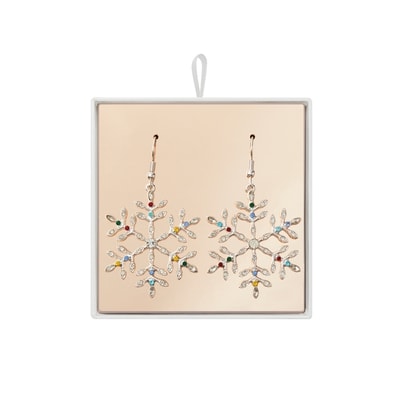 null Earring Xmas Fishook Snowflake Crystal 1 ea, $6.30/1ea