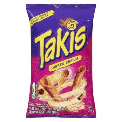 Takis Rolled Tortilla Chips Sugar & Cinnamon Flavour Limited Edition 260 g, $1.92/100g