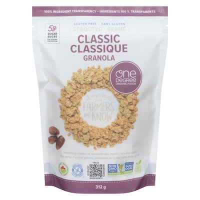 One Degree Classic Granola Sprouted 312 g, $2.72/100g