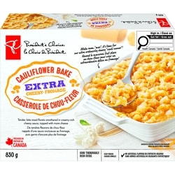President's Choice Extra Cheesy Cauliflower Bake 830 g, $1.08/100g