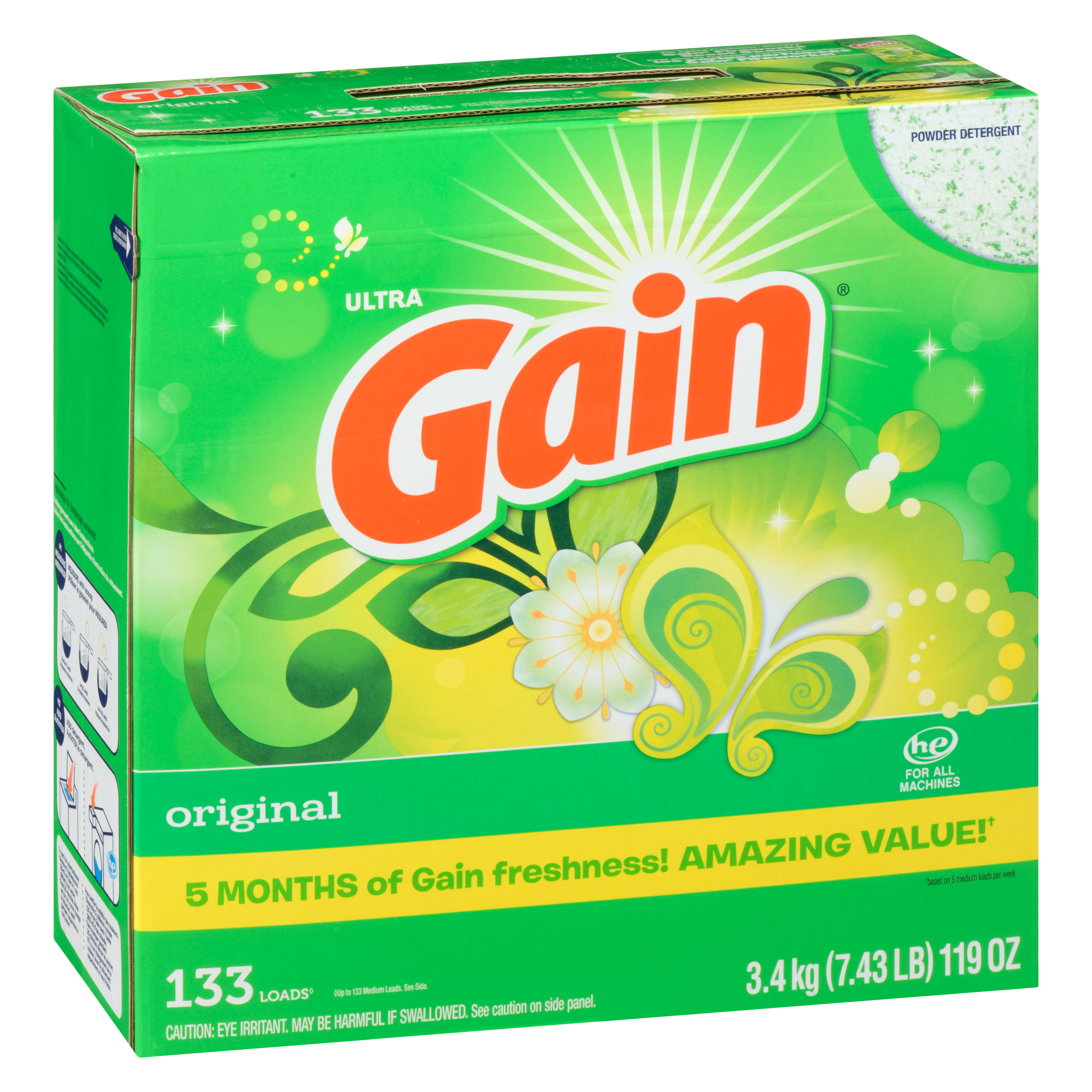 Powder Laundry Detergent, Original Scent, 133 Loads