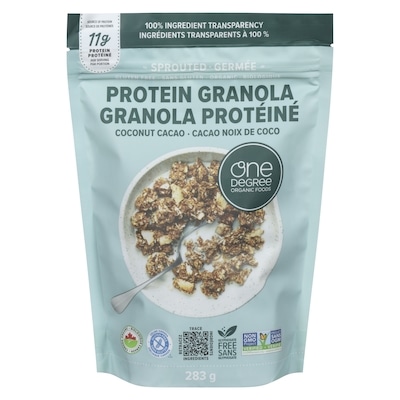 One Degree Protein Granola Sprouted Coconut Cacao 283 g, $3.88/100g