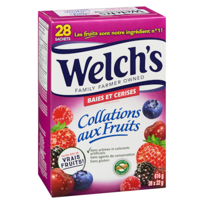 Collations aux fruits baies et cerises