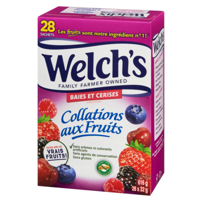Collations aux fruits baies et cerises